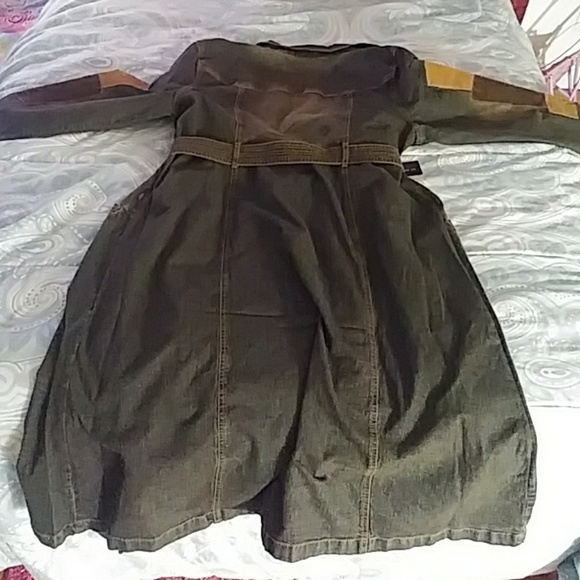 LAST ONE ๐ TRENCH Long Coat Jacket Plus sz - Picture 7 of 7